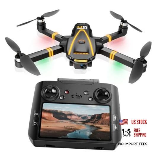 GPS Drone with EIS 4K Camera for Adults Kids, RC Drones with 4.5 inch HD