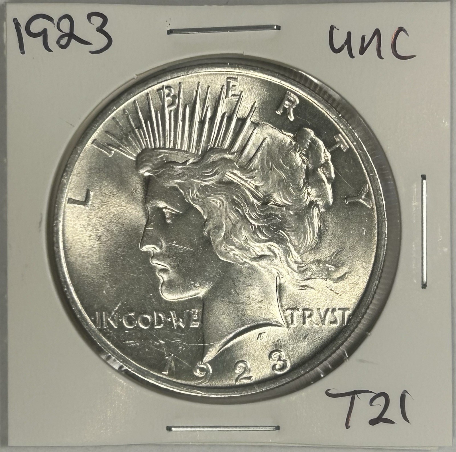 1923 Peace Silver Dollar Coin