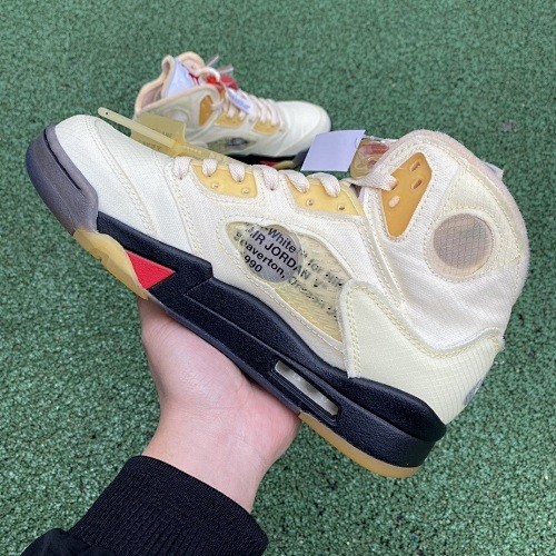 AJ5 SP x Off-White Retro Mid Sail DH8565-100