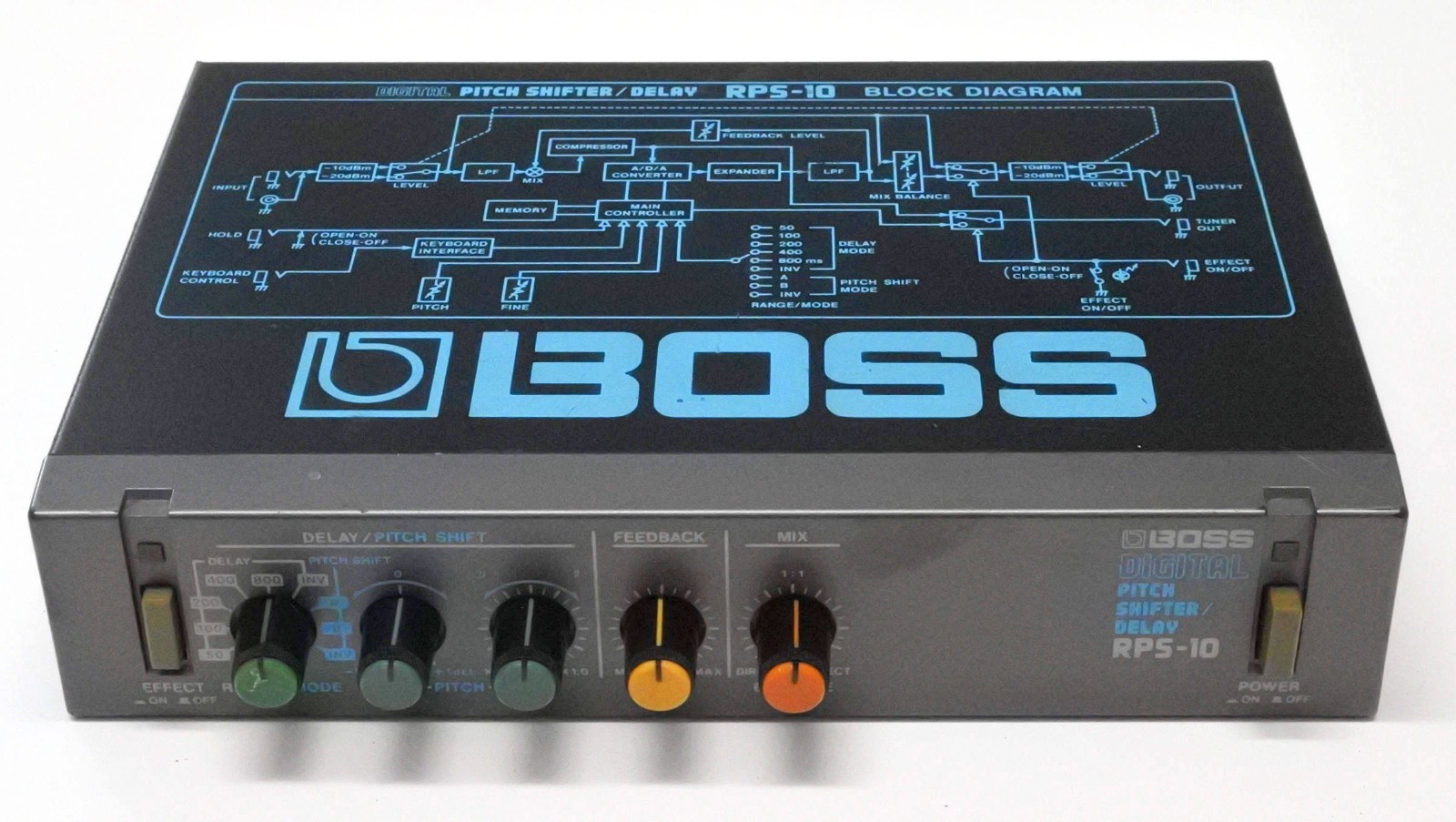BOSS RPS-10 Digital Pitch Shifter Delay Micro Rack Guitar Effects Unit MIJ #71