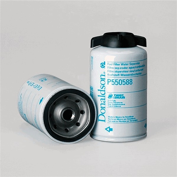 P550588 Fuel Filter, Water Separator Spin-On Twist&Drain (Pack of 12)