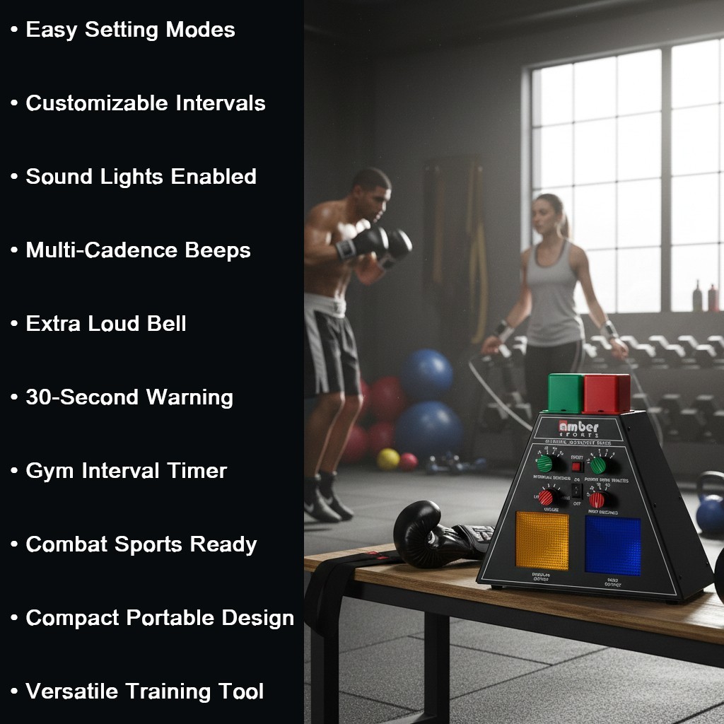 Professional Pyramid Boxing Interval Timer: Professional Gym Timer for Muay Thai