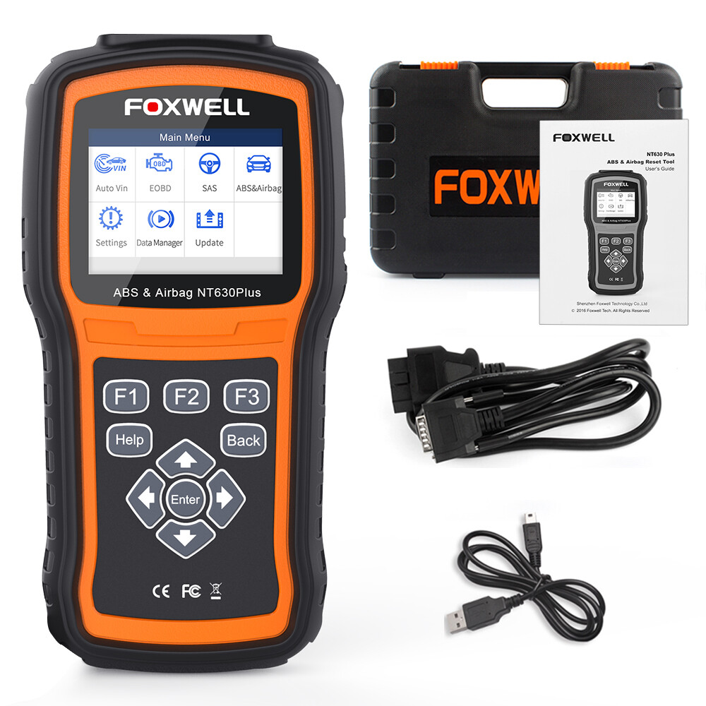Foxwell NT630 Plus SAS SRS ABS Bleeding Code Reader OBD2 Scanner Car Diagnostic