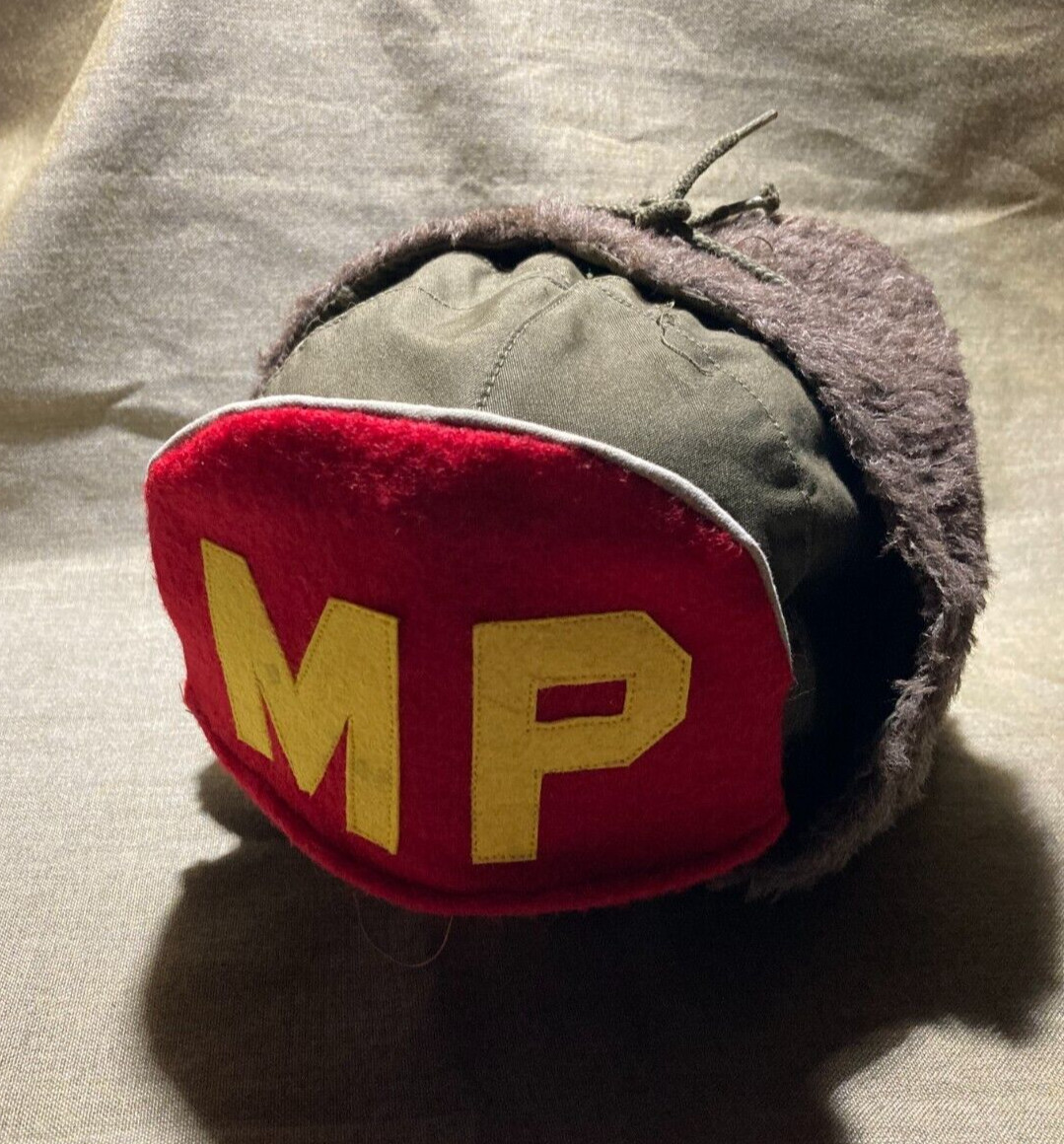 Korean war USMC Marine Corps M1950 Pile Hat MP visor brassard