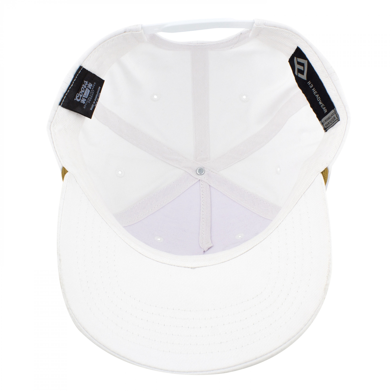 Coors Banquet Gold Rope Adjustable Golfer Hat White