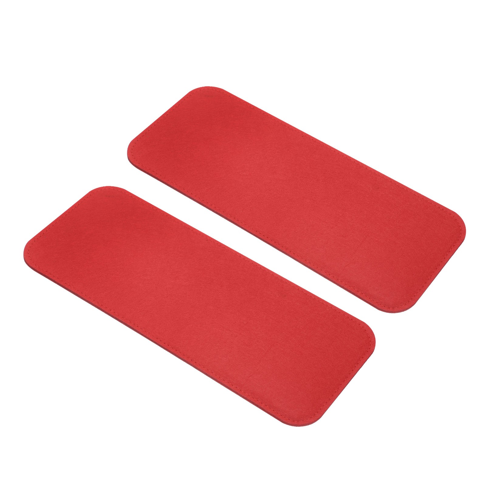 2Pcs Felt Base Shaper, 12.4x5 Inch Rectangle Bag Bottom Shaper Pad, Red