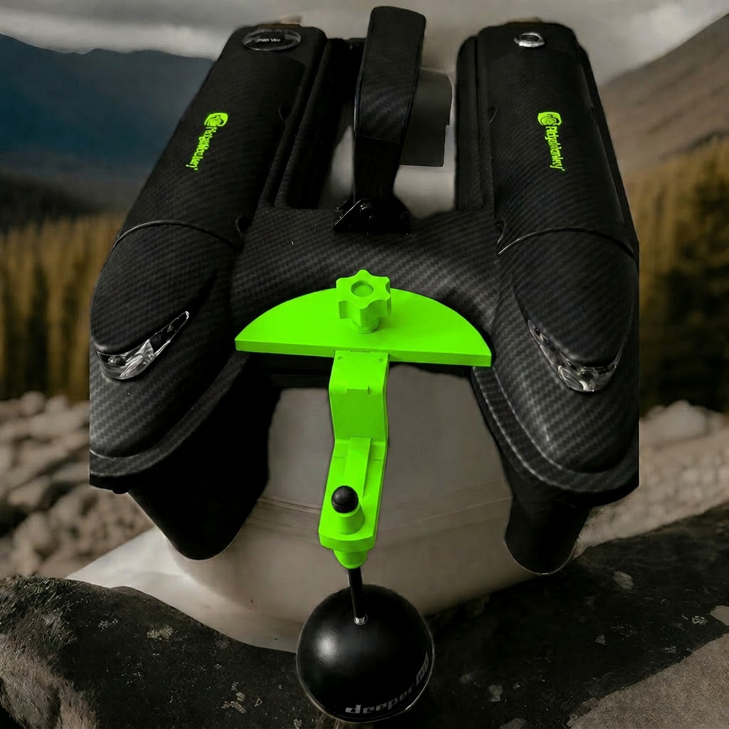 Ridgemonkey Bait Boat 750 front Mount Arm Bracket to fit Deeper Fishfinder