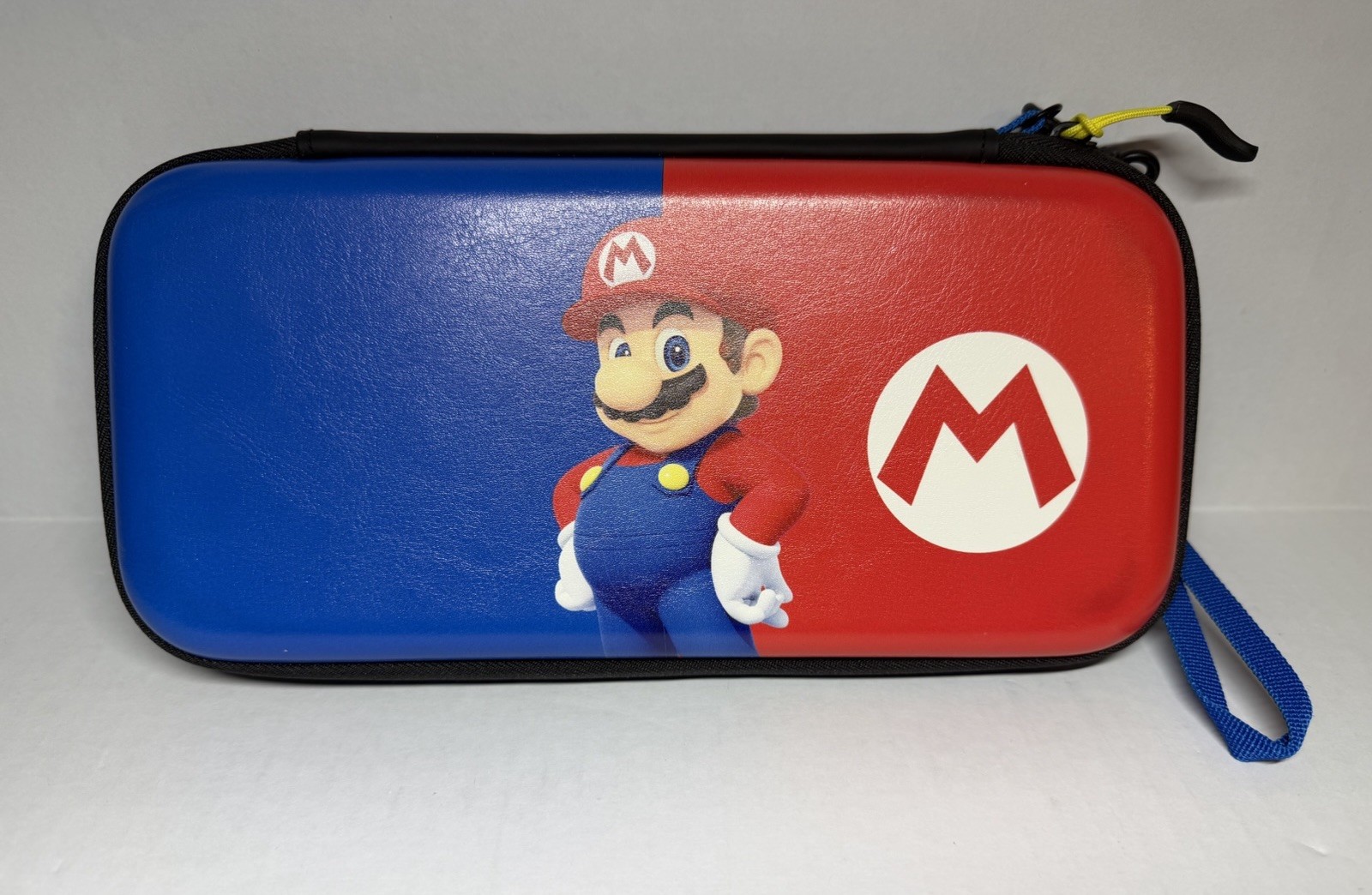 PDP Mario Nintendo Switch/Lite Travel Red Black Blue Hard Shell Padding Case