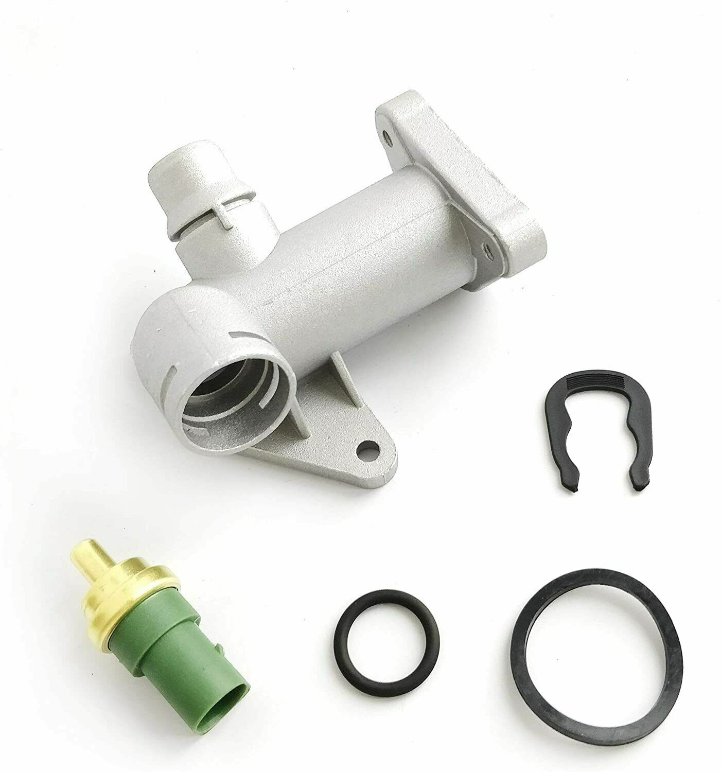 Aluminum coolant flange suitable for 2000-2005 Volkswagen Passat B5 models