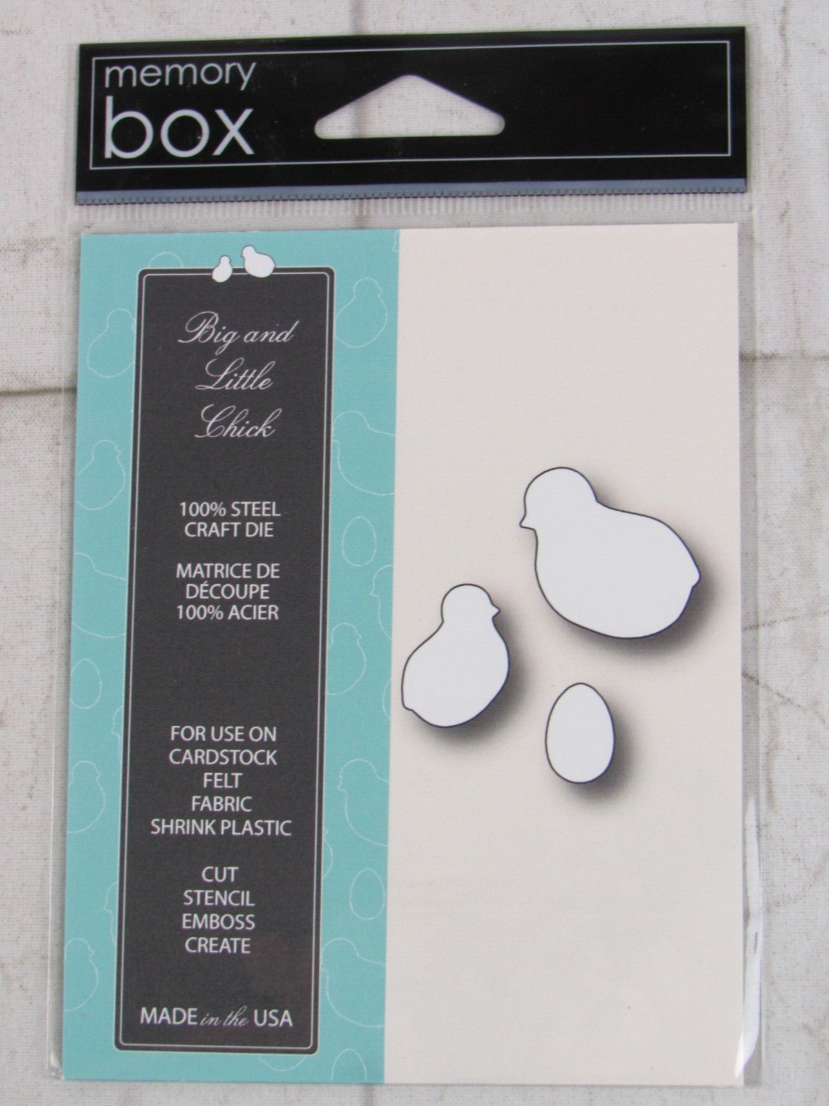 Memory Box Steel Craft Die, Big and Little Chick, 99329