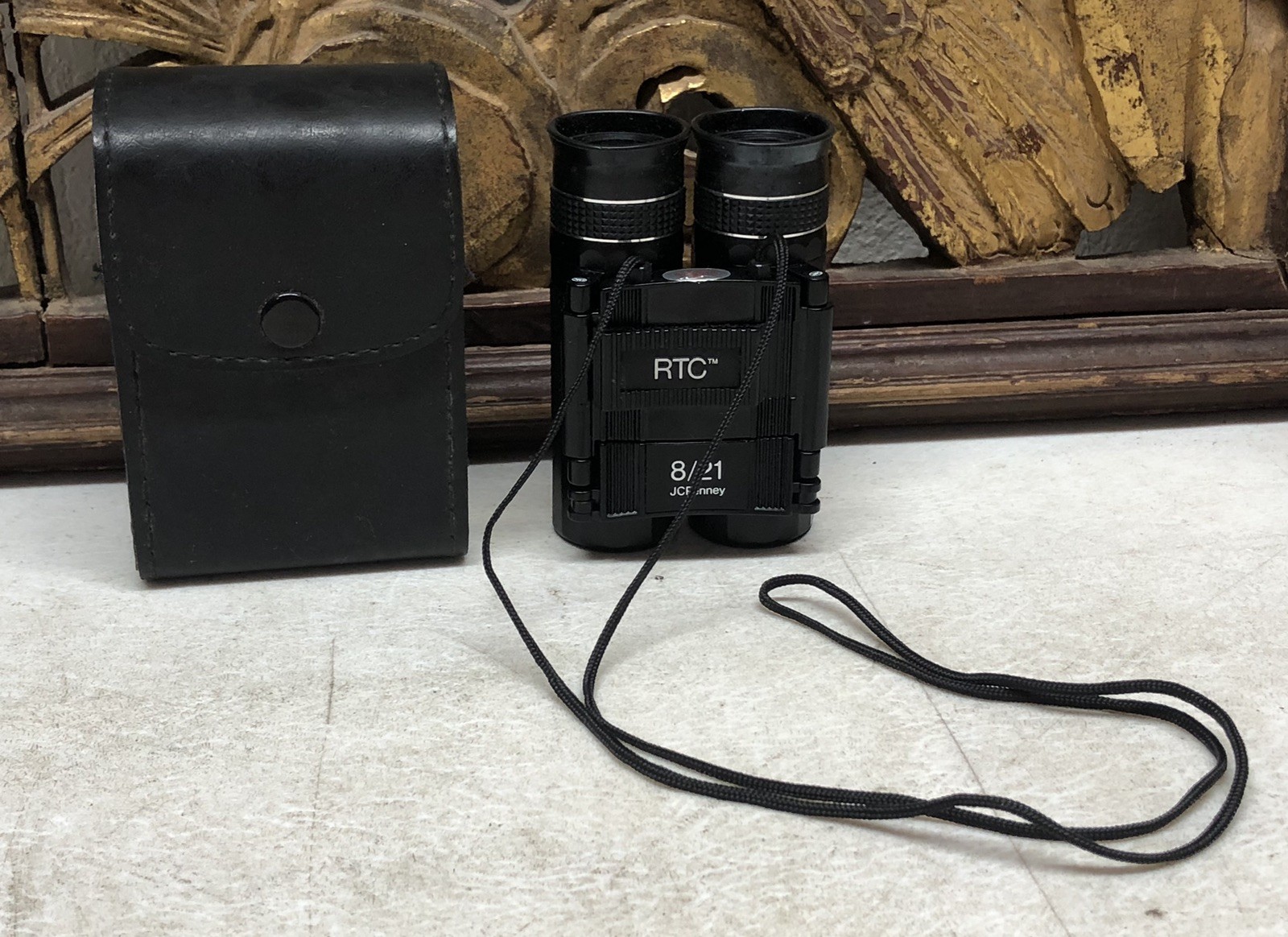 Vintage JC Penney 8/21 binoculars RTC Model 0116 w/ Case 367 ft at 1000 Yards