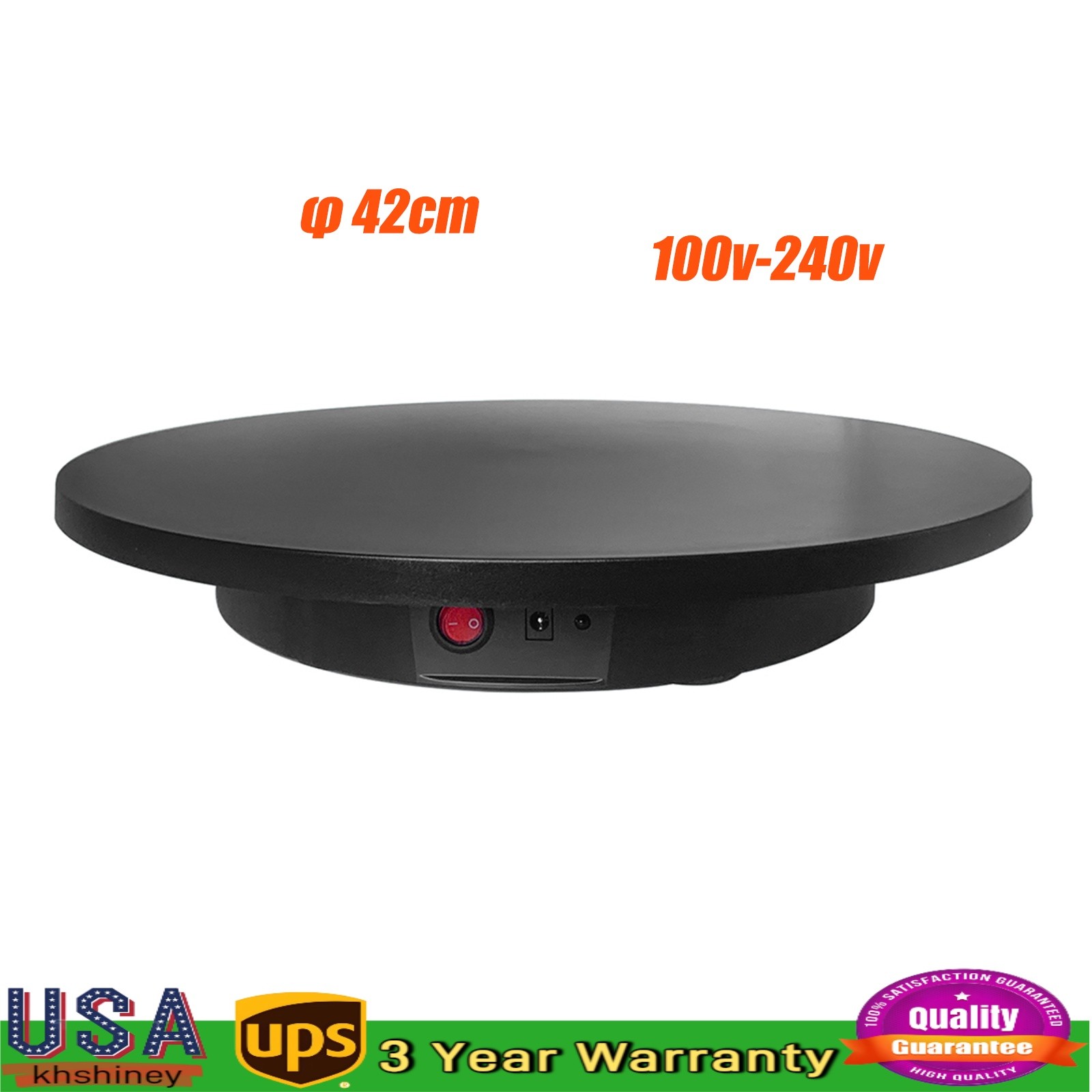Electric Motorized Rotating Display Stand Turntable 360 Degree w/ Remote Control
