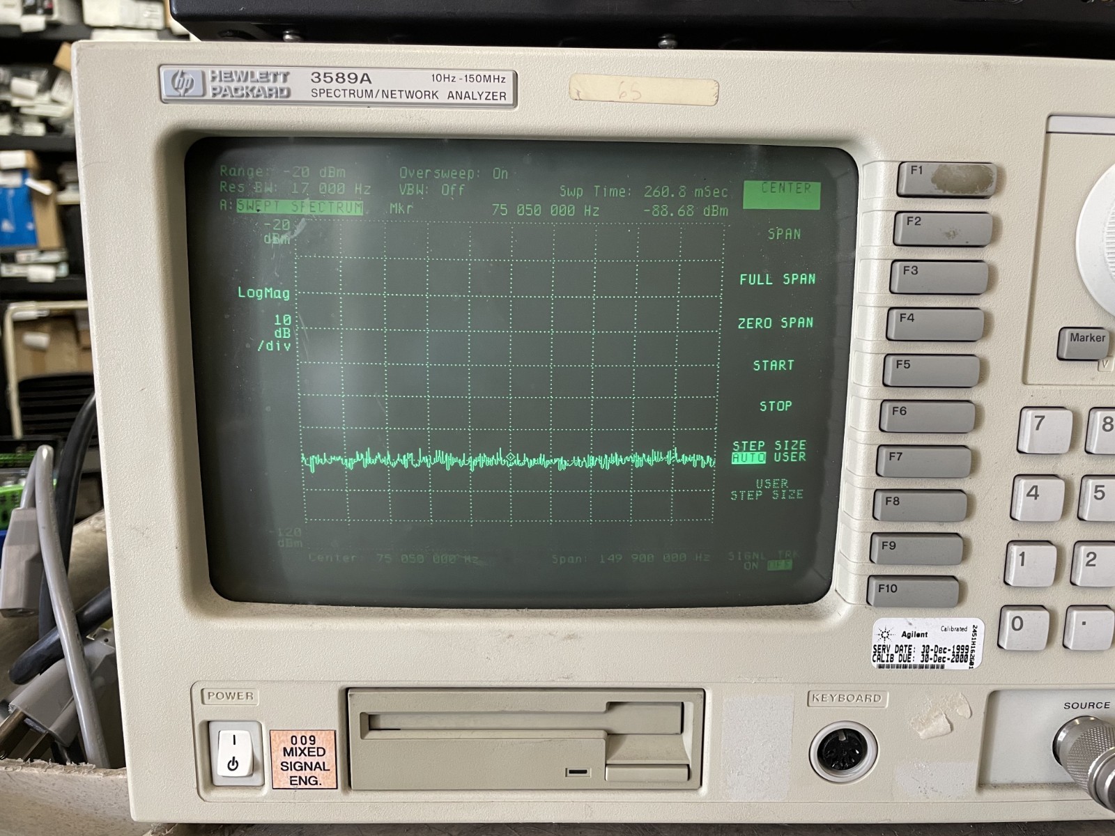 HP 3589A Spectrum / Network Analyzer 10Hz- 150MHz