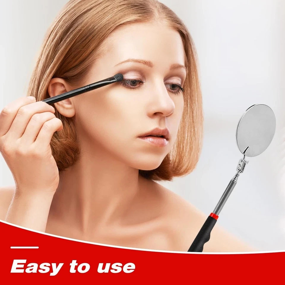 3 Pack Stainless Steel Mechanic Mirror Telescoping Inspection Mirror Extendable