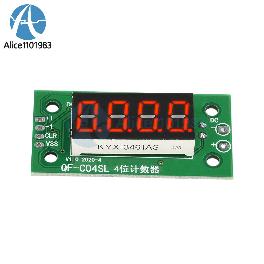 1/5/10PCS DC4-40V 0-9999 Digital Counter Module With Power Cut Memory Function