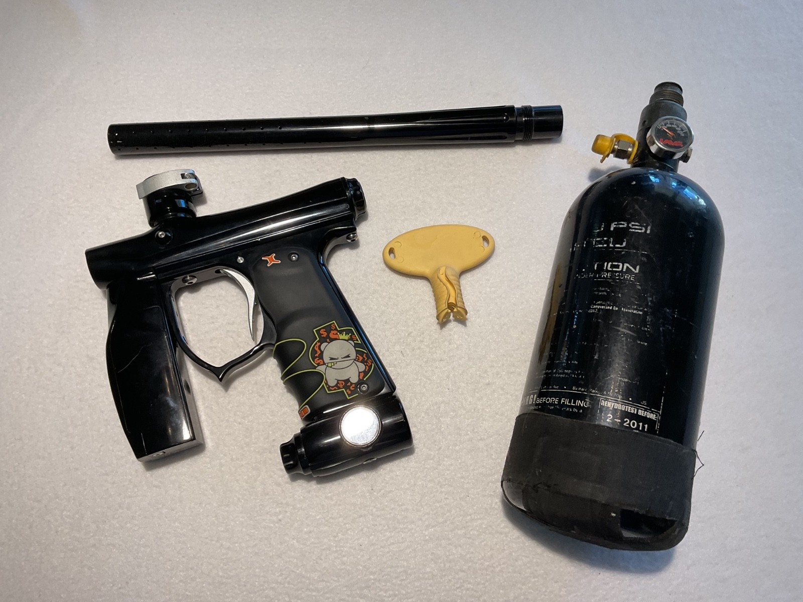 Empire Invert Mini Paintball Gun With Contract Killer Graphic Grip Untested