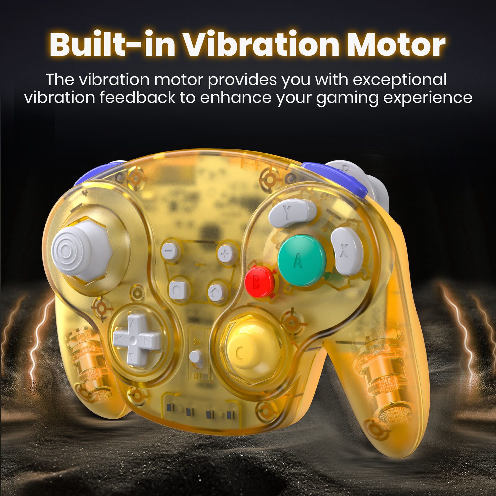 Wireless Gamecube Wavebird Controller & Rumble for Gamecube CG Wii Rechargeable