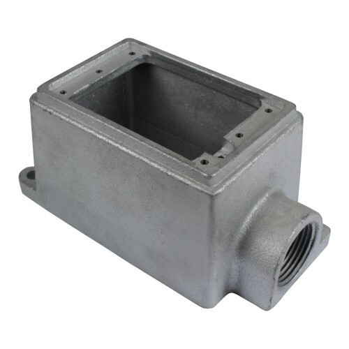 ORBIT 1MFDC-100 1G CAST DEVICE BOX 2.7" DEEP-FEED THRU, MALLEABLE IRON 1"