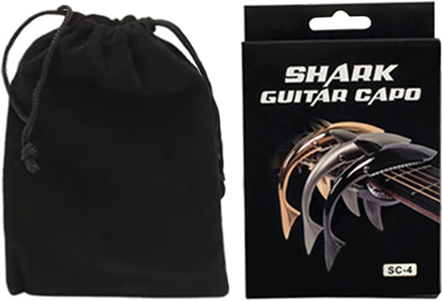 Zinc Alloy Guitar Shark Capo for Acoustic and Electric Guitar