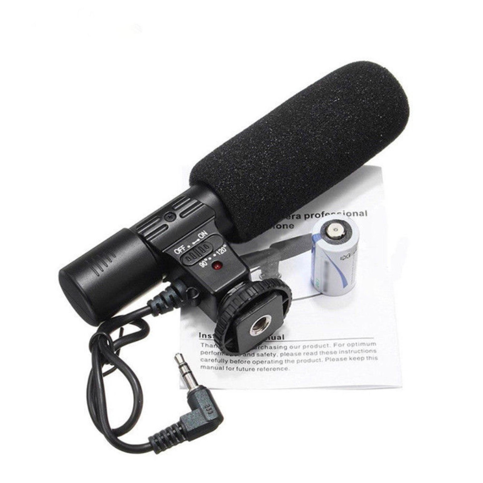 3.5mm DV Stereo Microphone Mic For Nikon D7000 D300s D5100 D5300 D3300 D3200 I