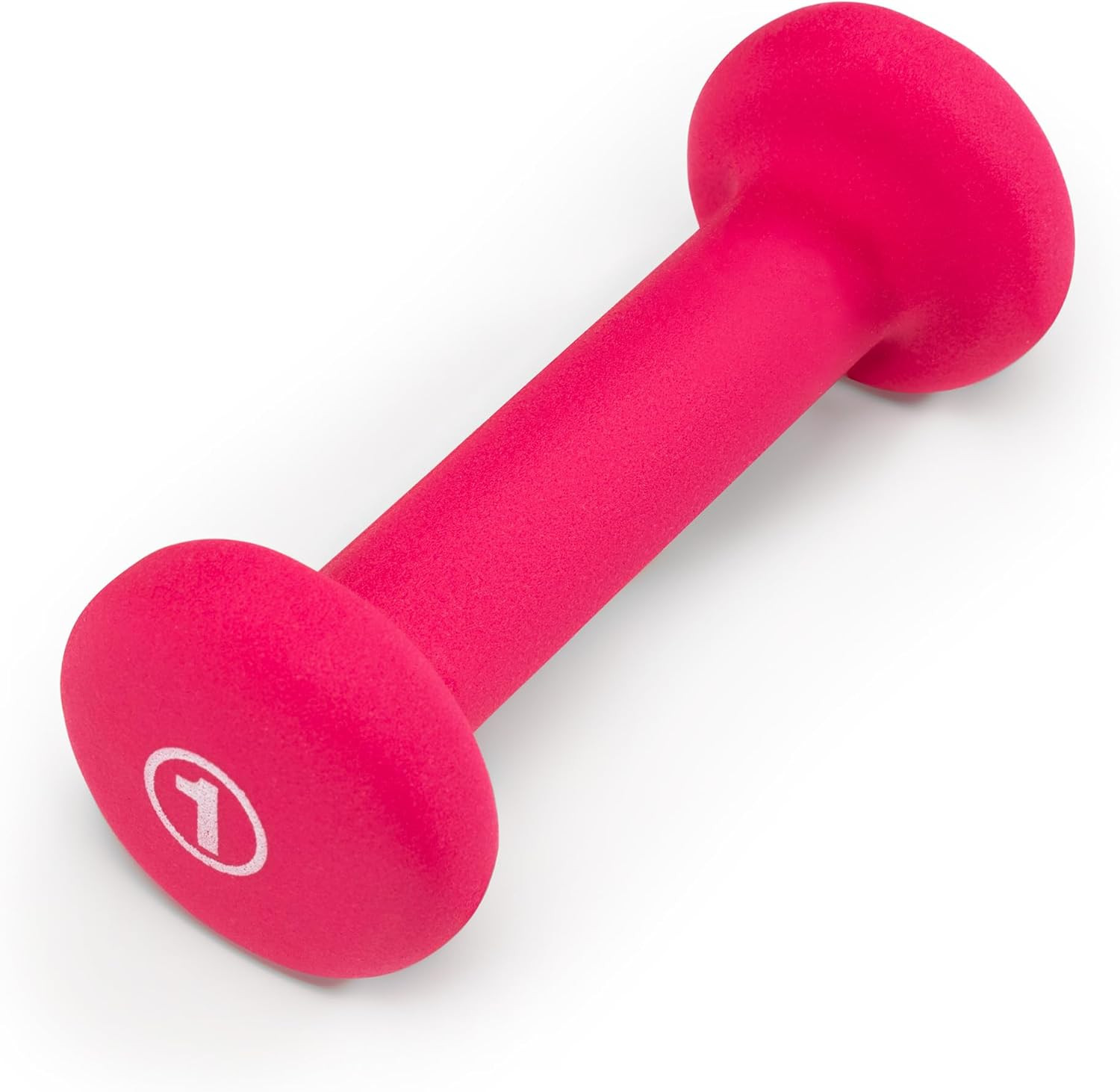 Marcy 1lb Neoprene Dumbbell Single Hand Weight Non-Slip Home Gym Fuchsia Fit