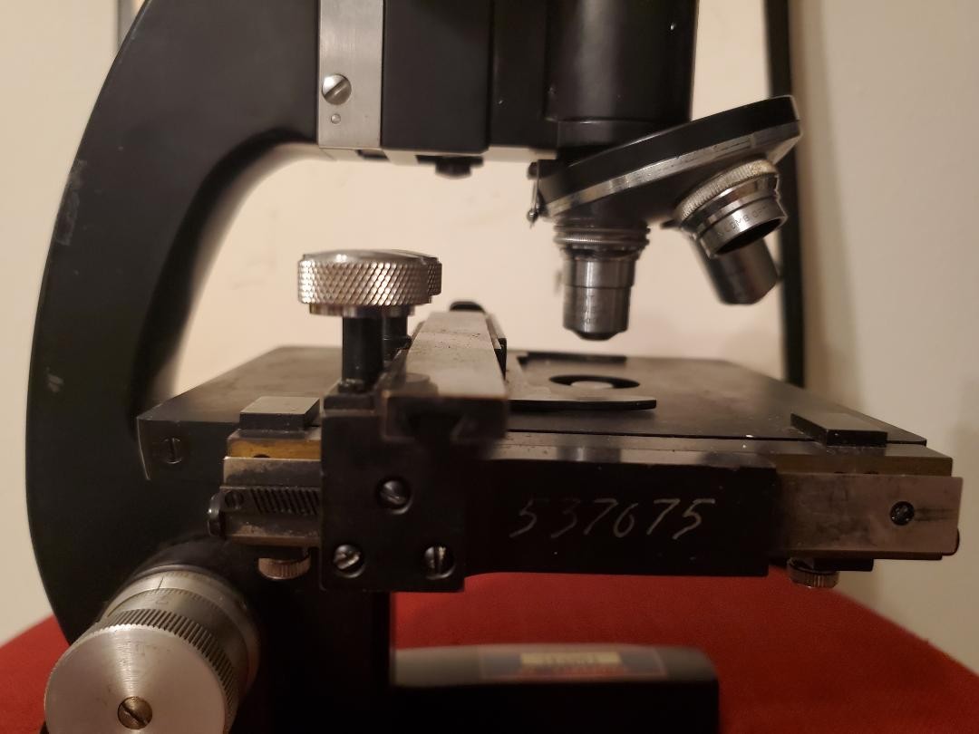 Vintage Bausch And Lomb Microscope B&L. Missing Parts