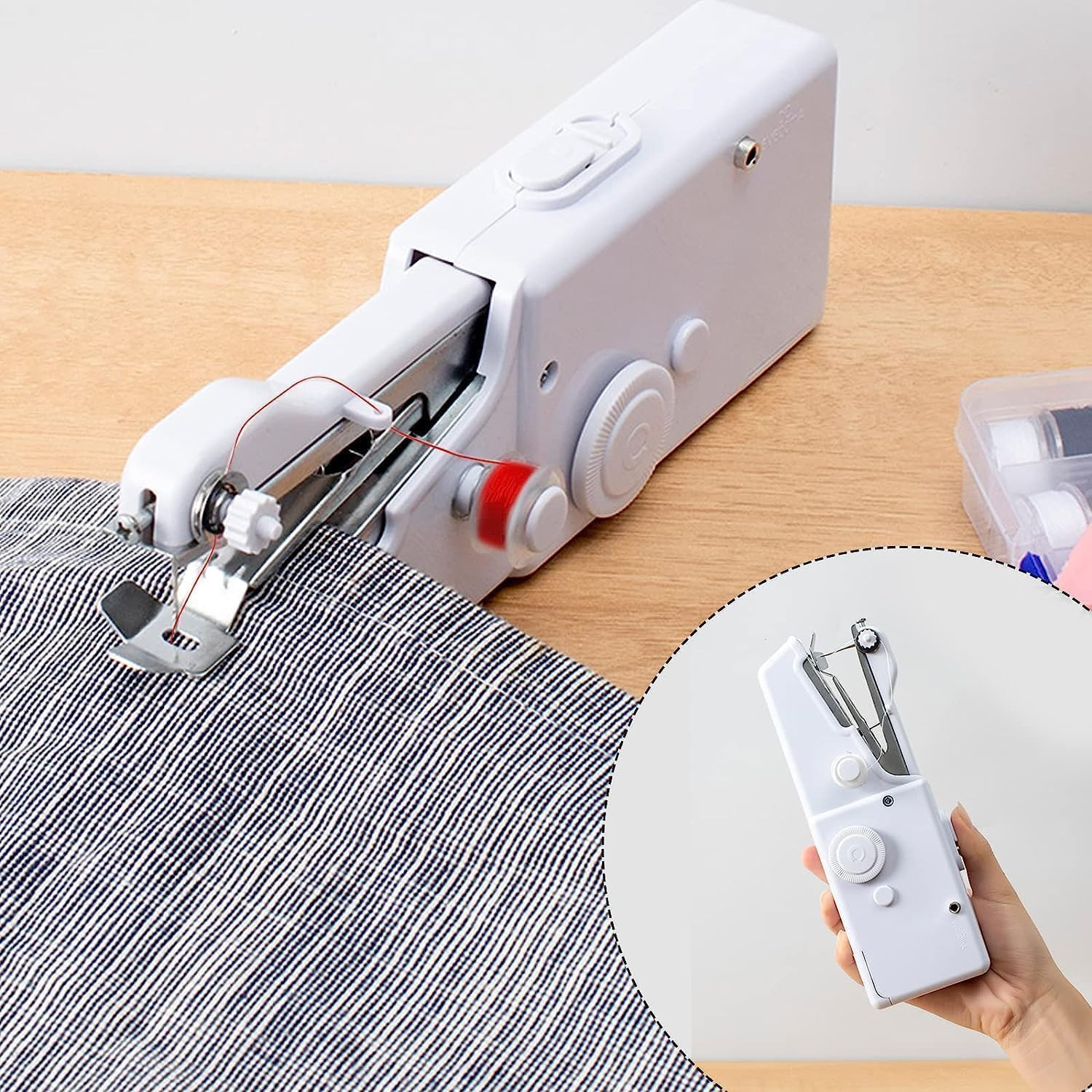 Handheld Sewing Machine, Portable & Cordless Mini Sewing Machine for | Beginners