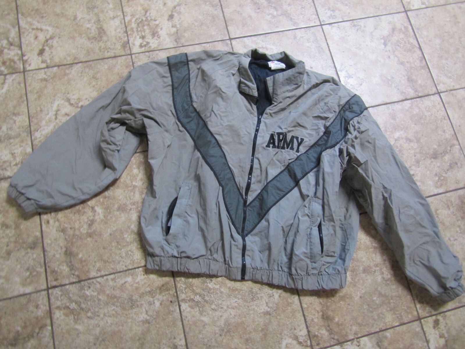 GENUINE US MILITARY ARMY IPFU JACKET ARMY PHYSICAL FITNESS UNIFORM LARGE LONG