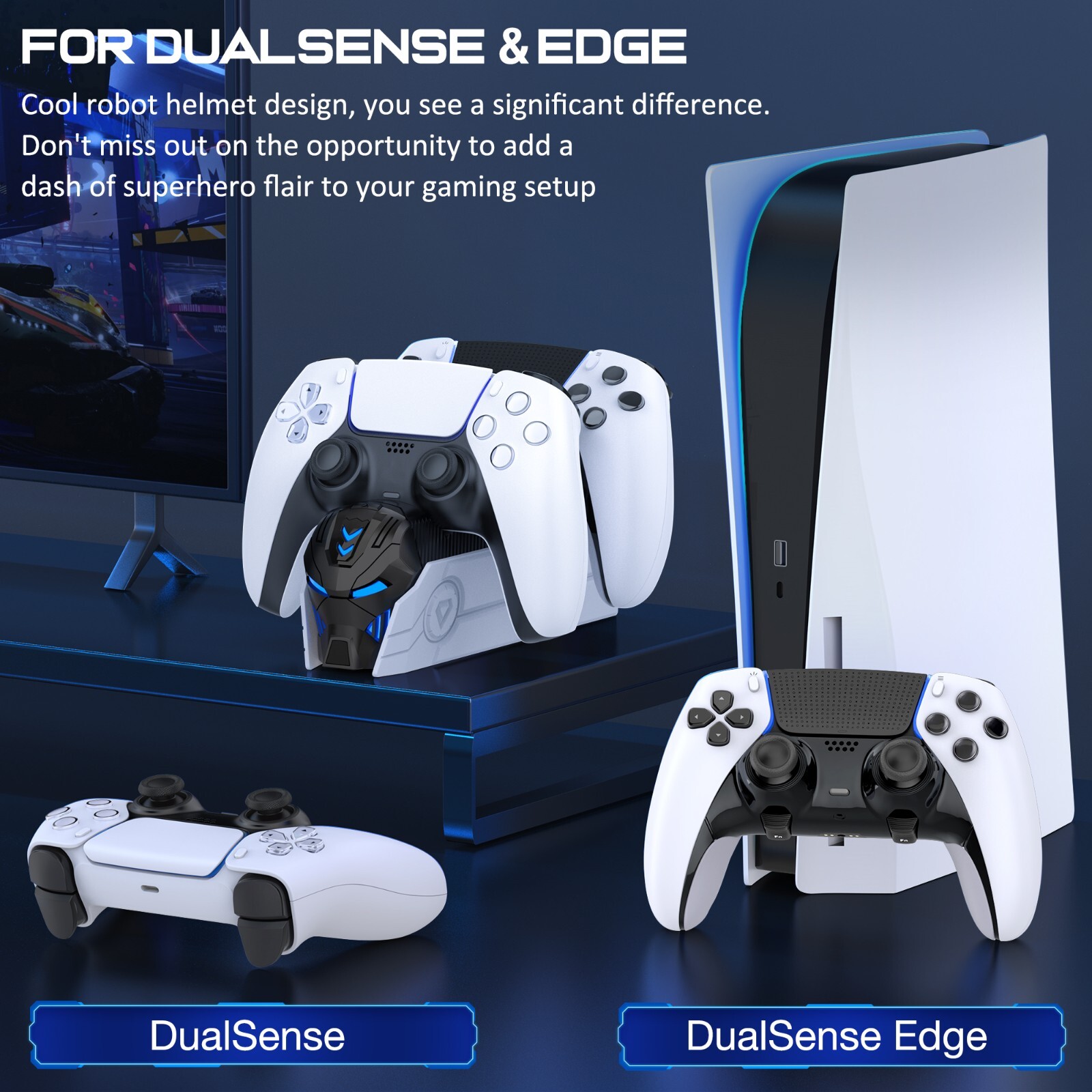 PS5 Controller Charger Station Vertical Charging For Playstation 5 Dualsense 5