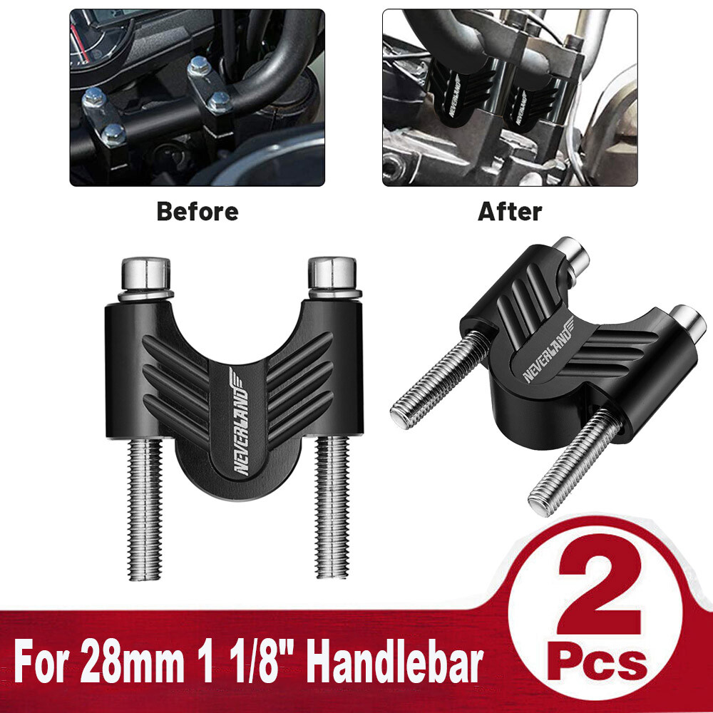Motorcycle Handlebar Risers 28mm Mount Clamps Pit Dirt Motorbike Aluminum USA S