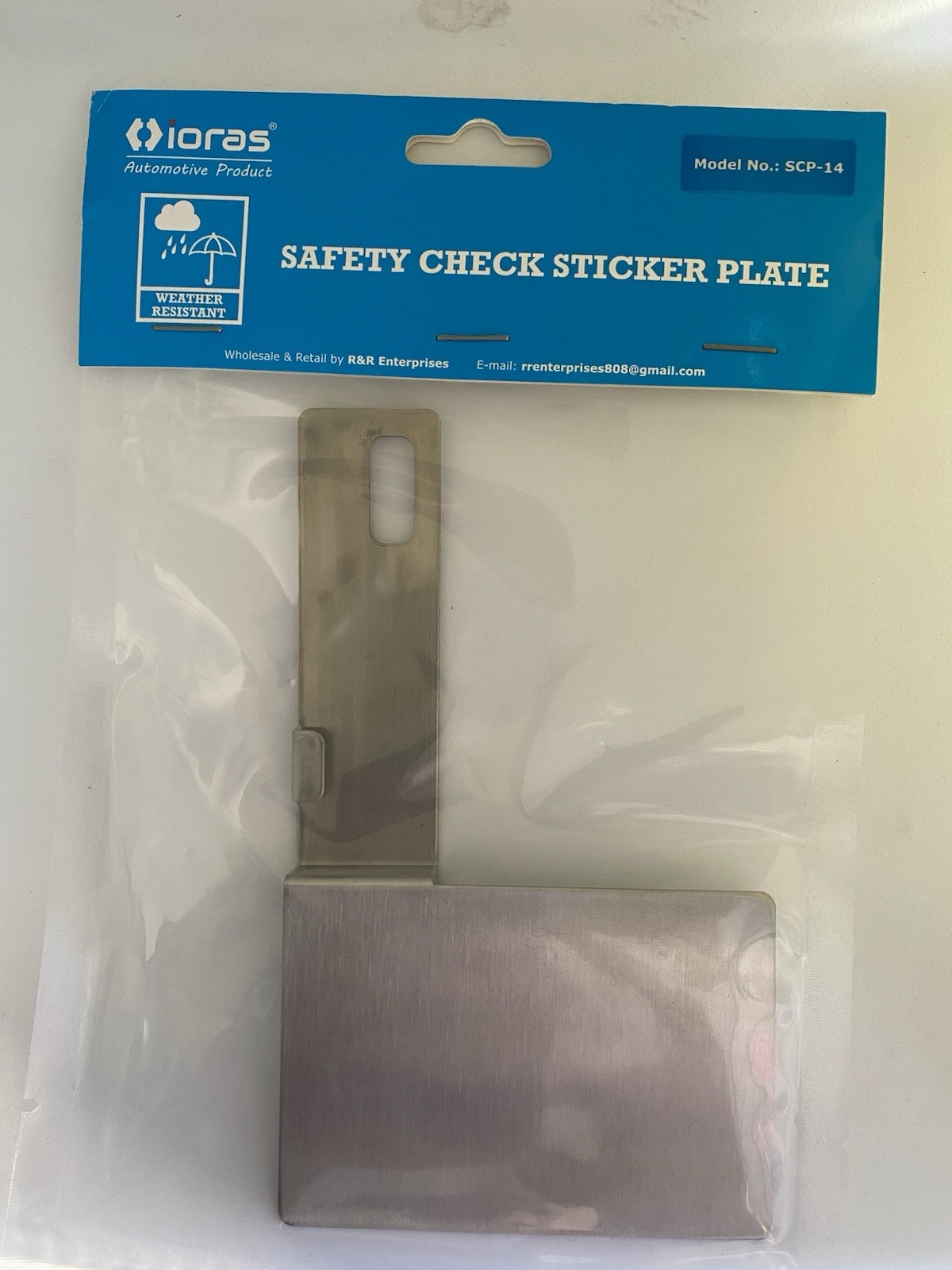 State Of Hawaii Safety Check/Kaena Point Sticker to Rear Left License Plate