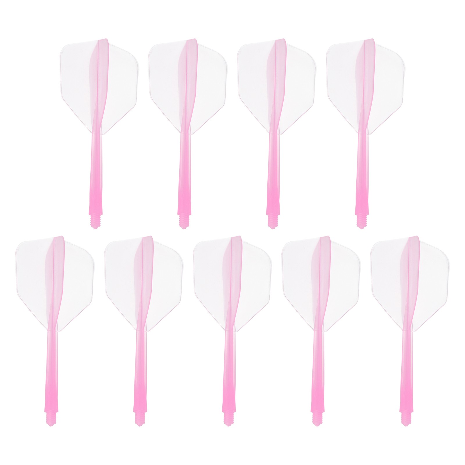 Integrated Dart Shaft Flights, 9 Pack Durable Dart Flight Set, Pink