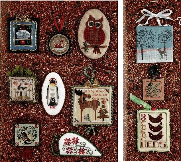 DO YOU HEAR WHAT I HEAR?  ORNAMENTS CROSS STITCH PATTERN ONLY     YD   ER