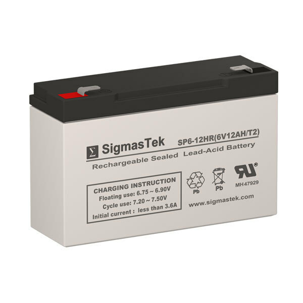 Yuasa NPX-50 Replacement Battery (6V 12AH Terminal F2)