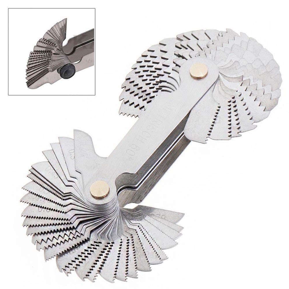 High Quality Stainless Steel 58 Piece Blade Thread Gauge for Multiple Uses