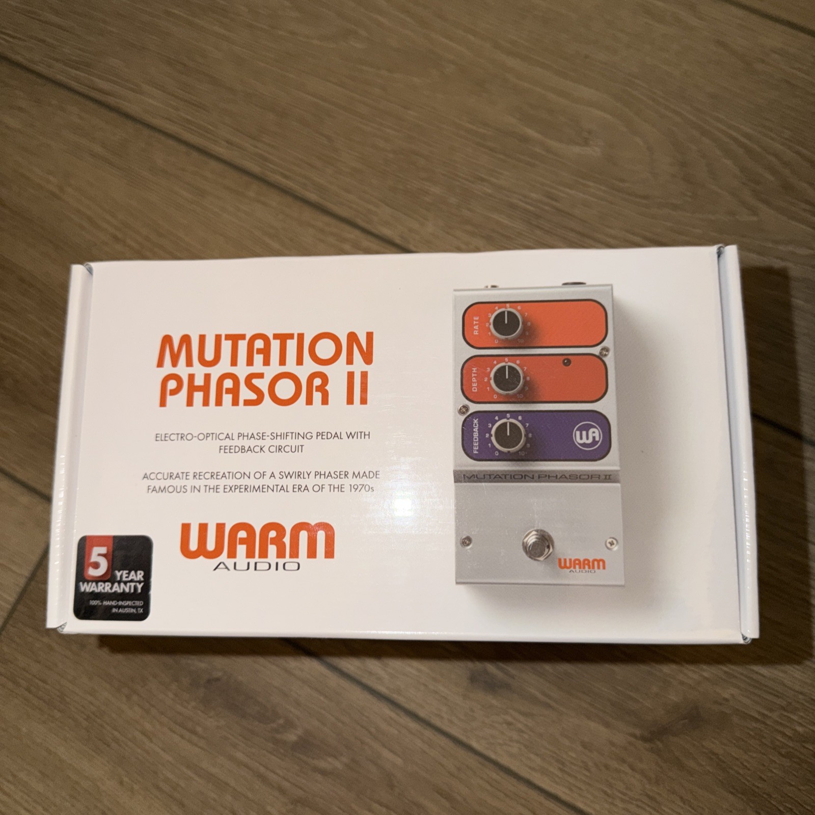 Warm Audio Mutation Phasor II Phaser Effects Pedal Brand New!