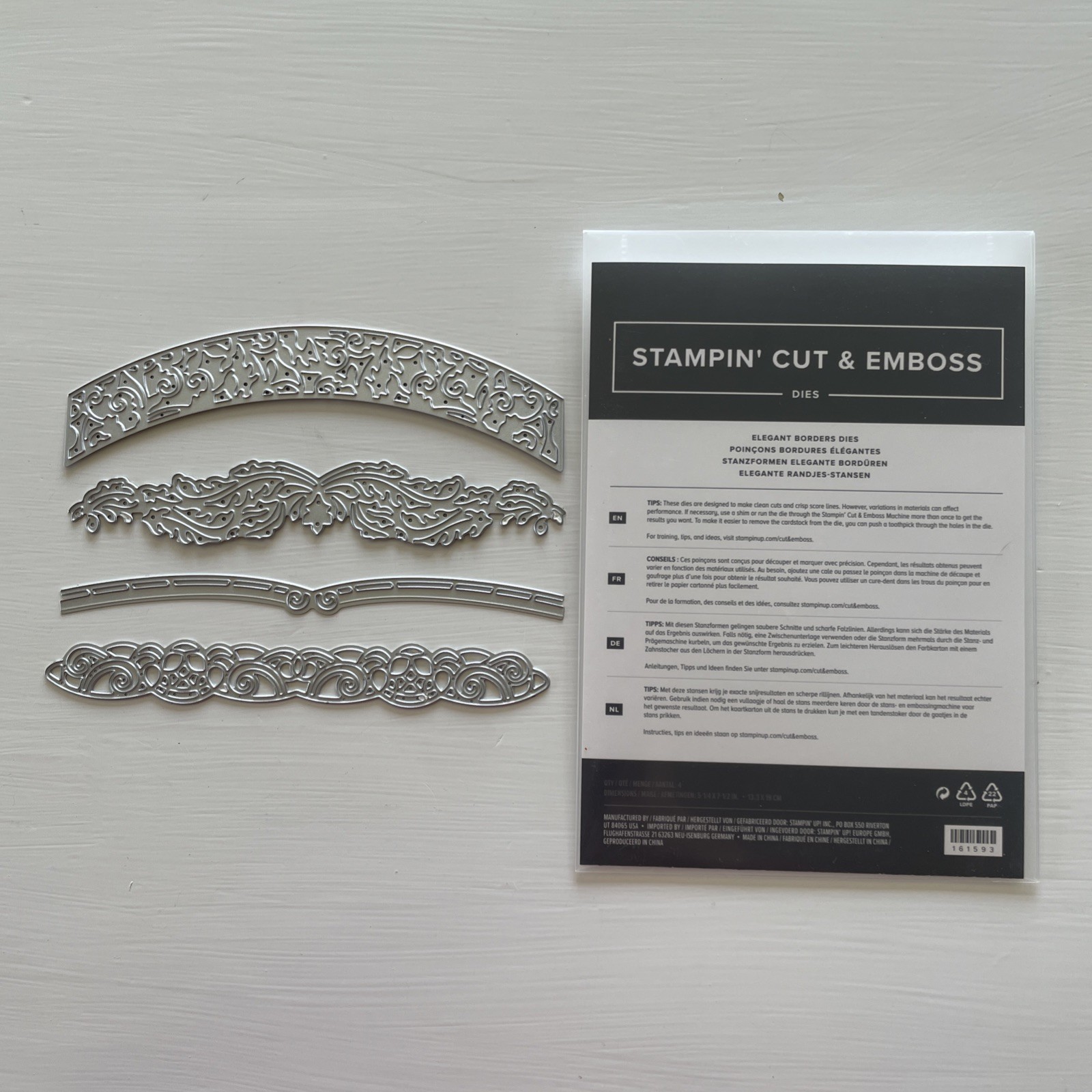 Stampin’ Up! ELEGANT BORDERS DIES Card Making & Scrapbooking Die-Cutting