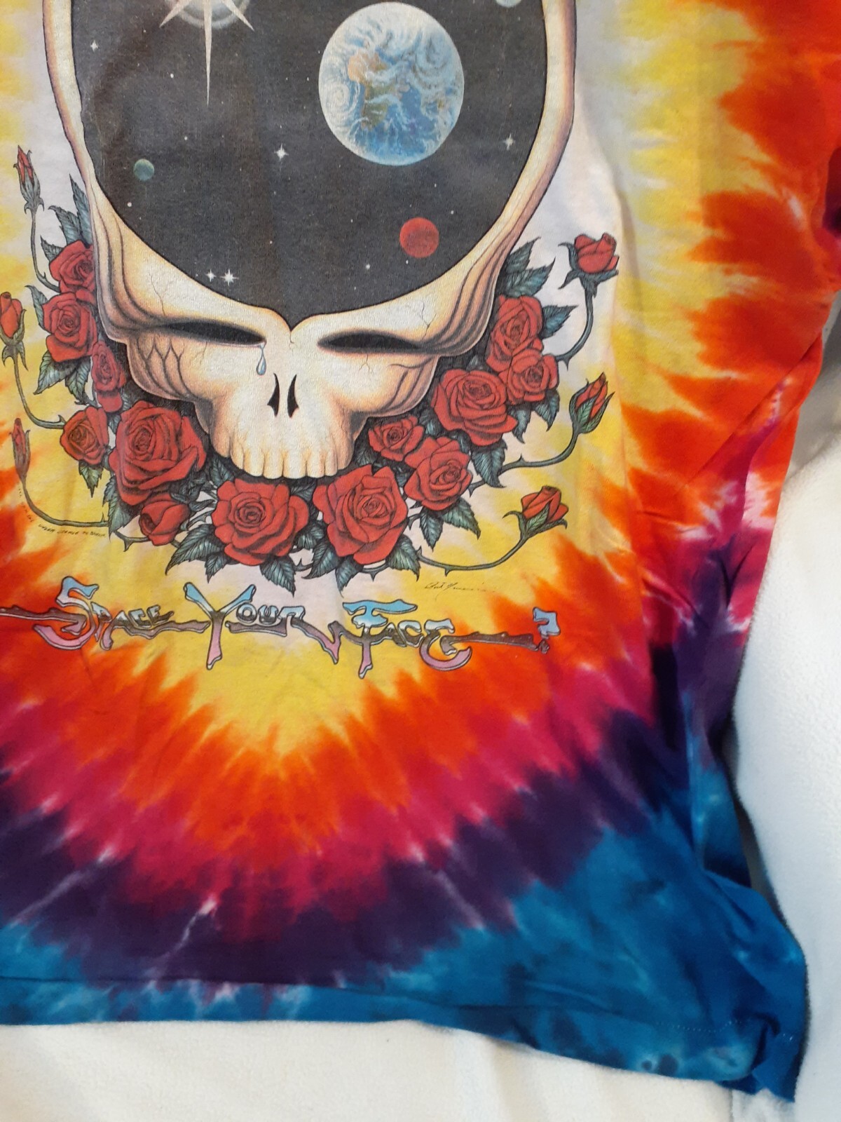 1992 GRATEFUL DEAD SPACE YOUR FACE T-Shirt by Liquid Blue Sz Large