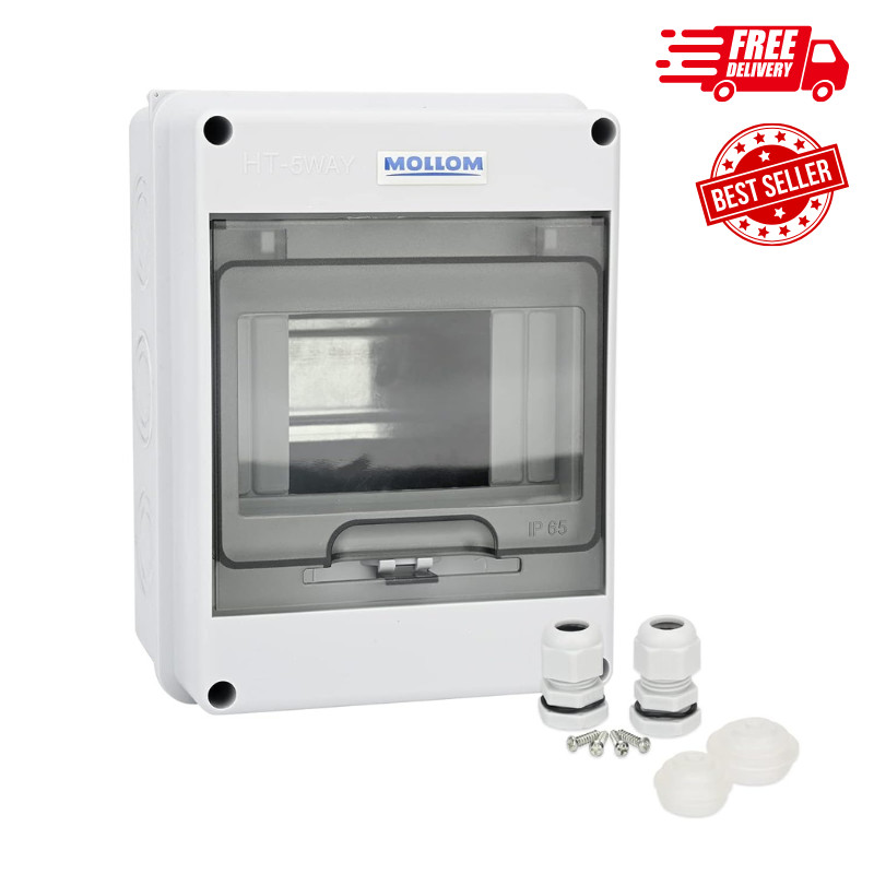 Circuit Breaker Mcb Distribution Protection Box With Din Rail Ip65 Waterprooffor