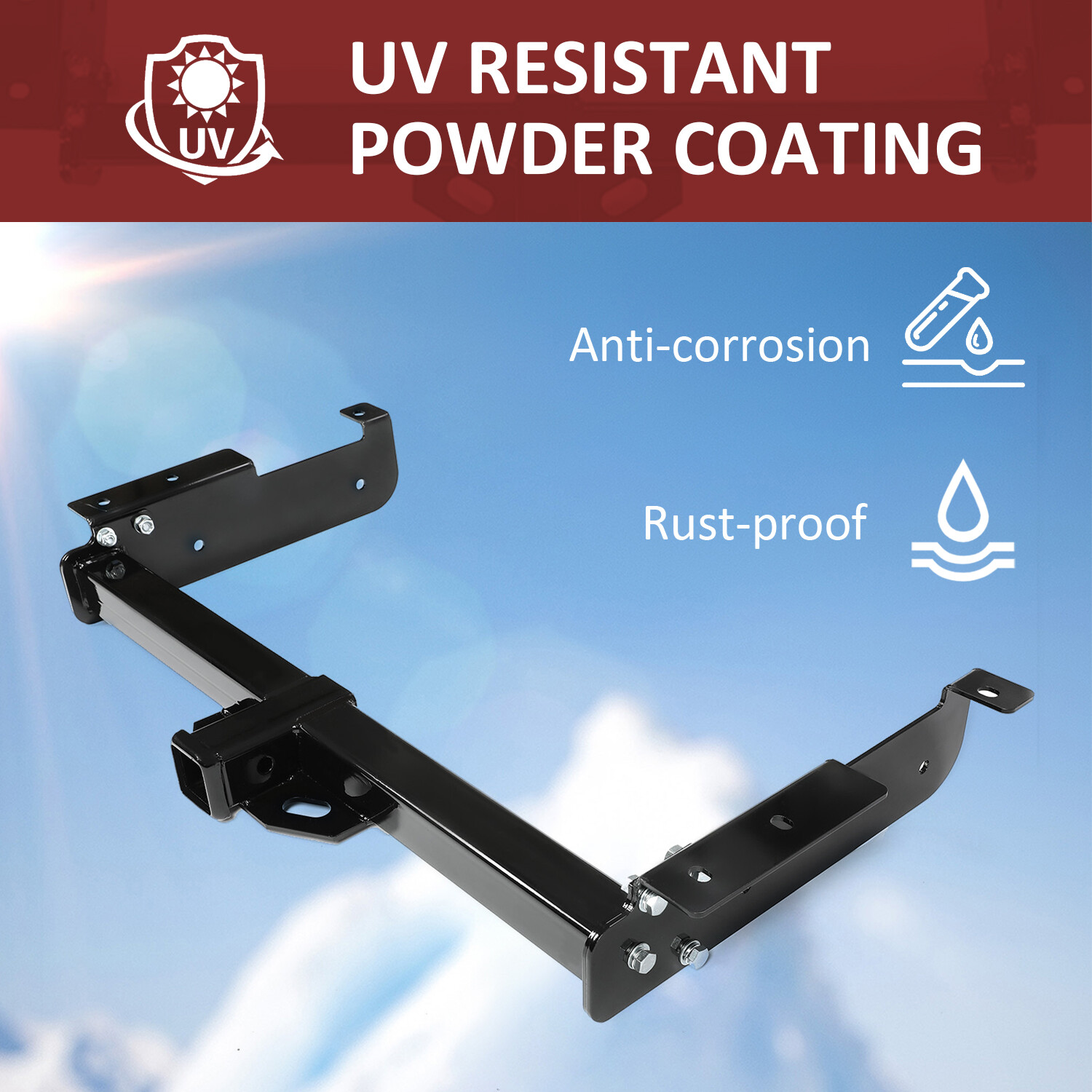 Trailer Hitch Towing Receiver For 96-24 Chevy GMC Express Savana 1500 2500 3500