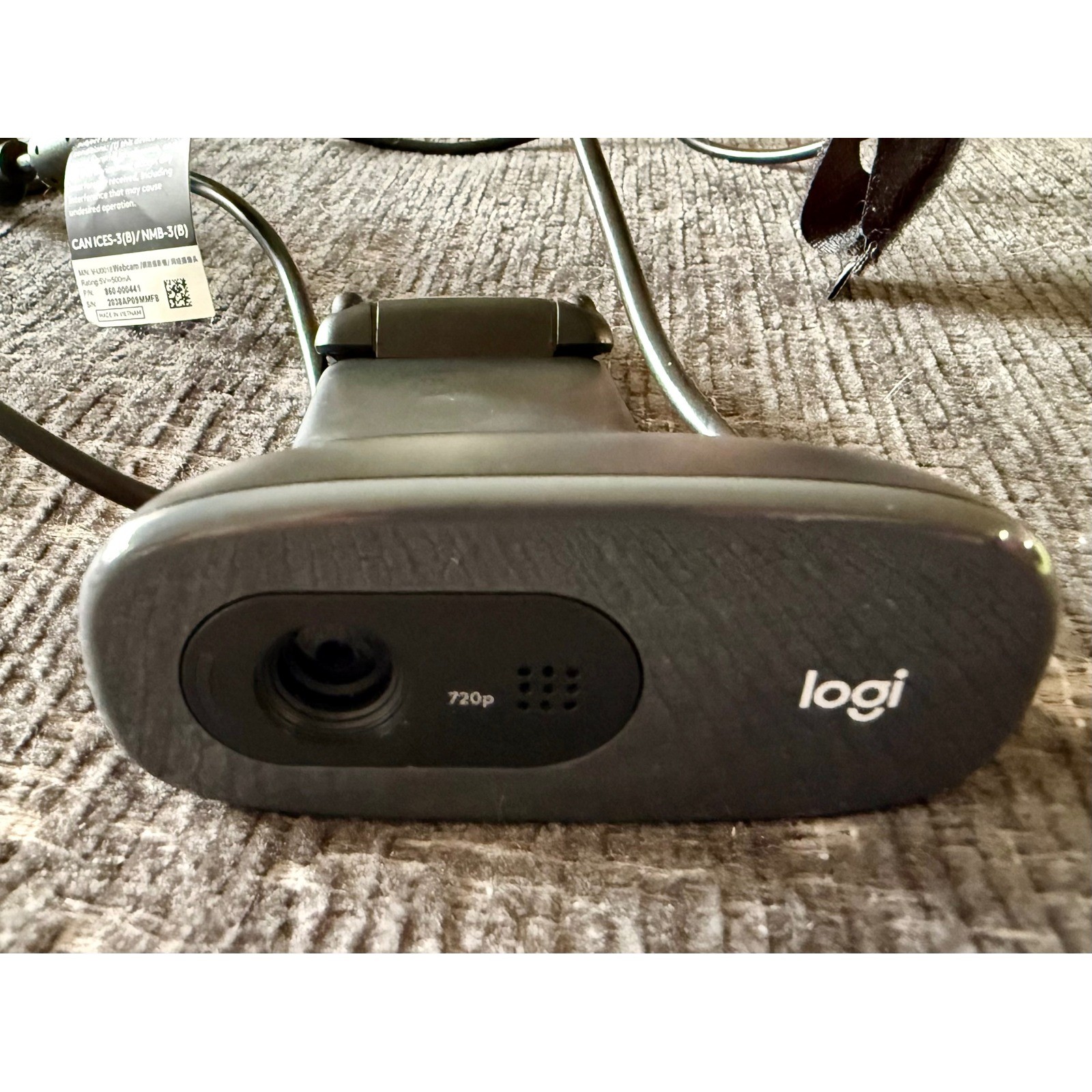 Logitech C270 HD Webcam V-U0018 Dark Gray Excellent 720p USB-A
