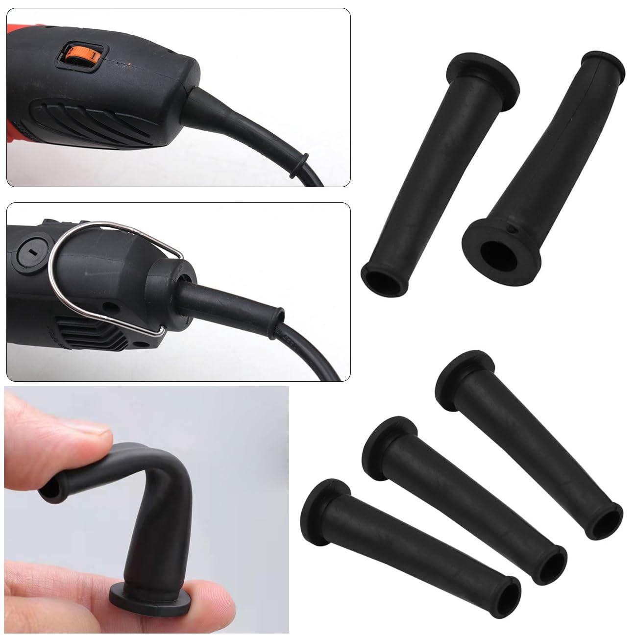 15 Pack Angle Grinder Electric Boot Orbital Sander Cord Protector Corded Dril...