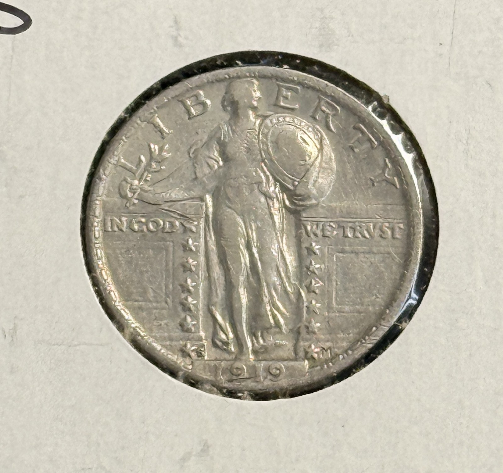 1919-S Standing Liberty Quarter, AU  (19654)