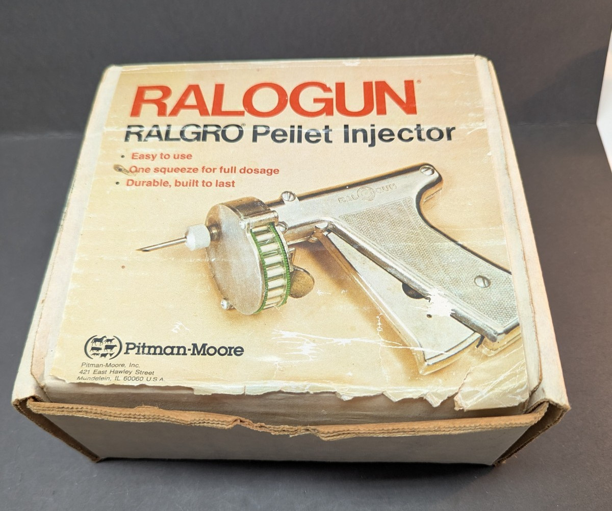 Ralogun Ralgro Pellet Injector Implants Animals Livestock Farm Hobby Veterinary