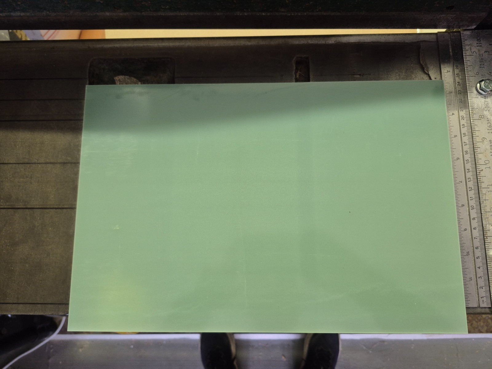 G10 FR-4 Phenolic Epoxy Fiberglass Sheet unclad, (1/8)  .125,  10.5  x  16  in.