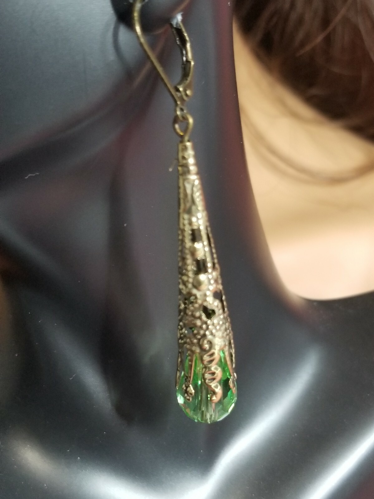 Vintage Style Crystal Water Drop Earrings