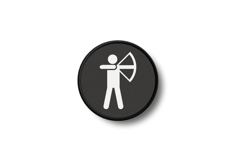 Patch Badge Printed Iron-On Archery Emblem