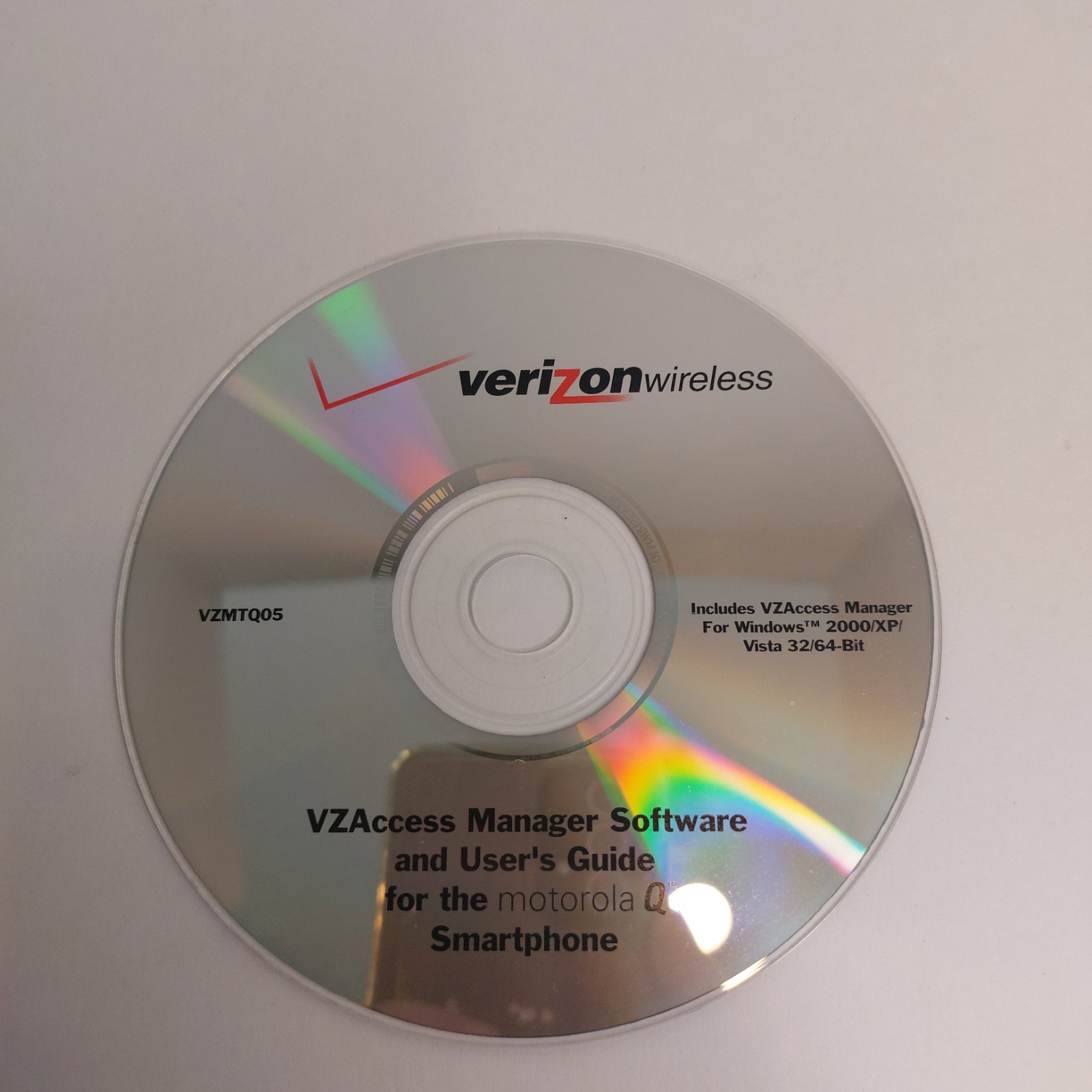 Verizon VZAccess Manager Motorola Q Smartphone Software CD Windows XP