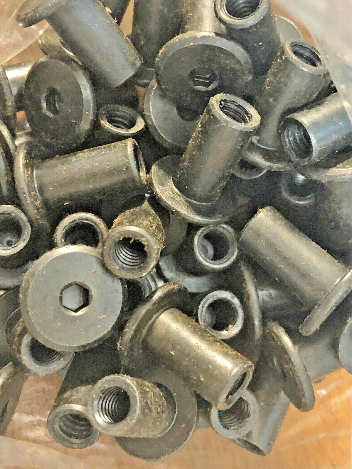 1/4" Furniture Connector Cap Black Qty Lot of 40  # 9717
