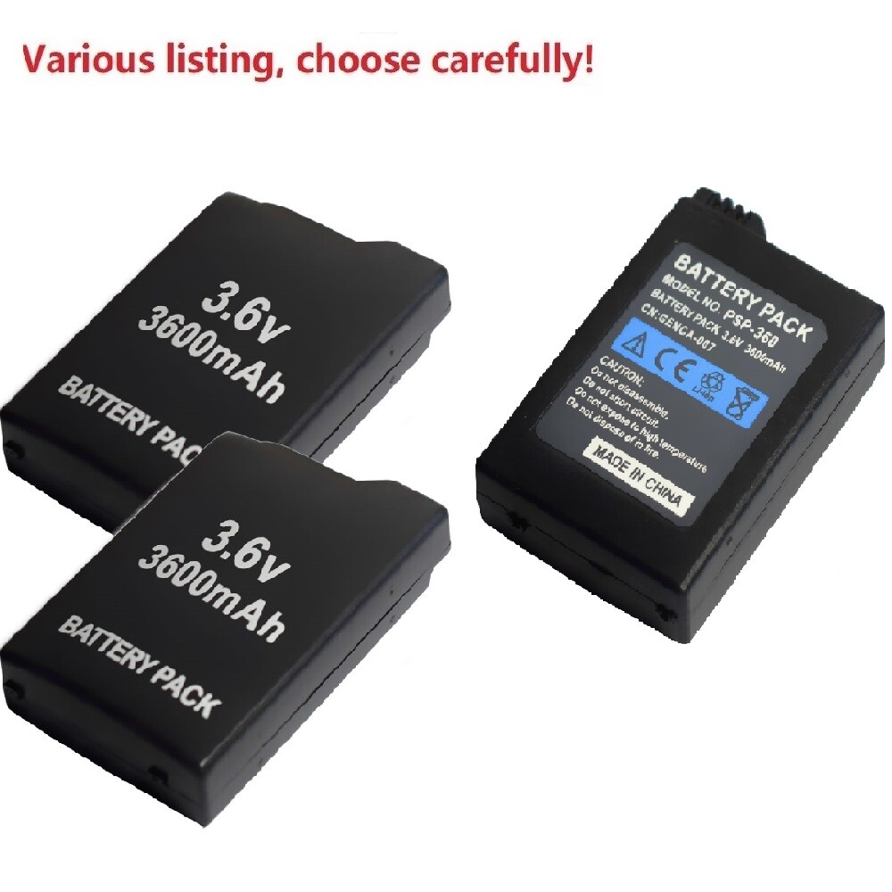 3600mAh Rechargeable Replacement Battery For Sony PSP PSP-1000 1000 1001 Series